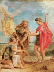 Constantine Receives the Standard with the Monogram of Christ as the Imperial Sign